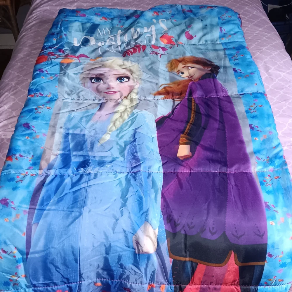 Disney Frozen II Children's Elsa & Ana Design Sleeping Bag in Storage Bag